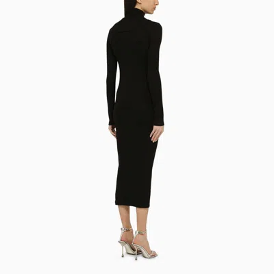Shop Off-white ™ Midi Dress With Logo In Black