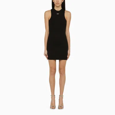 Shop Off-white ™ Mini Dress With Logo In Black