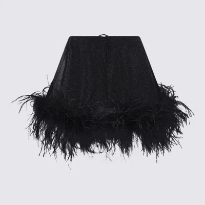 Shop Oseree Oséree Black Mini Skirt