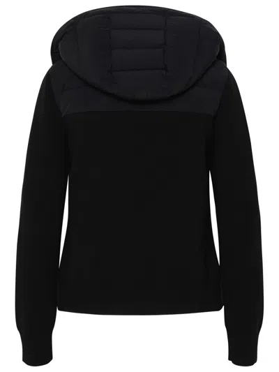 Shop Moose Knuckles 'valencia' Black Wool Blend Jacket