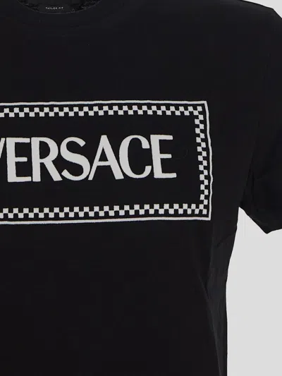 Shop Versace T-shirts And Polos In Black