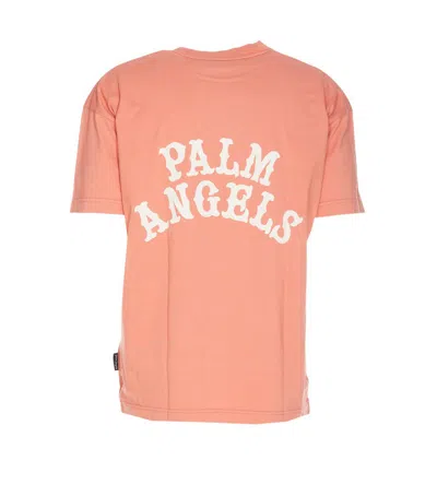 Shop Palm Angels T-shirts And Polos In Pink