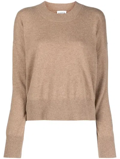 P.a.r.o.s.h Fine-knit Cashmere Sweatshirt In Beige
