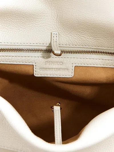 Shop Pinko 'leaf' Shoulder Bag In White