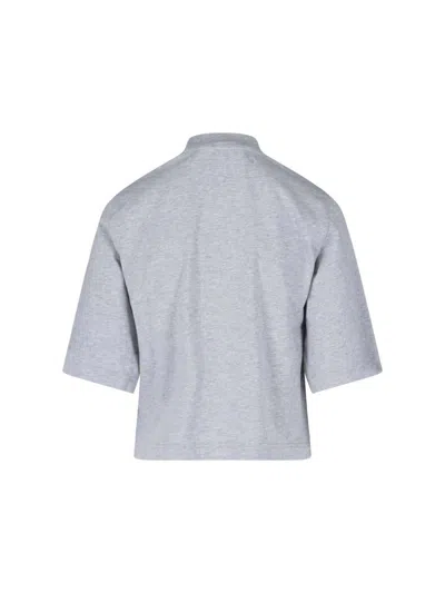 Shop Palm Angels T-shirts And Polos In Grey