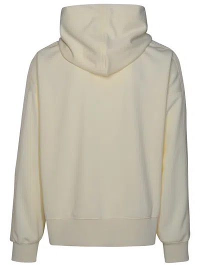 Shop Palm Angels White Polyester Sports Sweatshirt