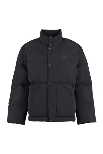 Shop Represent Jet Techno Fabric Down Jacket In Black