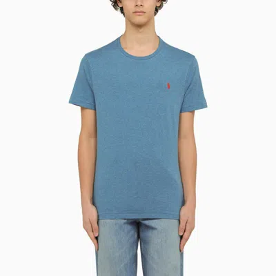 Shop Polo Ralph Lauren Classic Marine Heather T-shirt In Blue