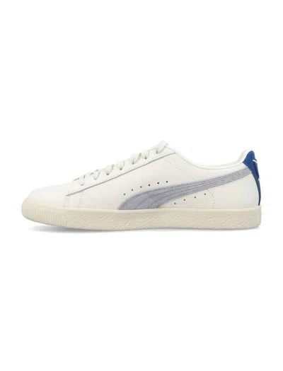 Shop Puma Clyde Base In Warm White Mineral Grey