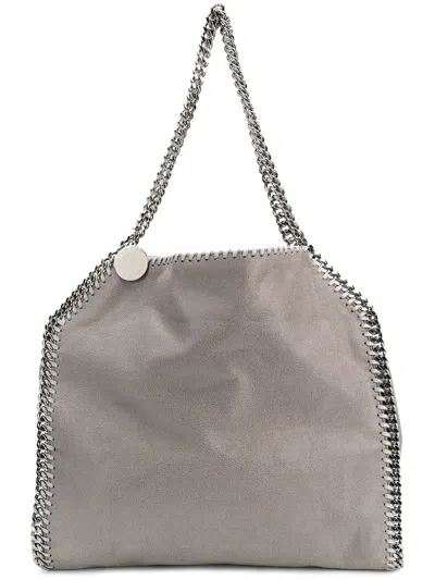 Shop Stella Mccartney And Silver Falabella Tote Bag In Grey