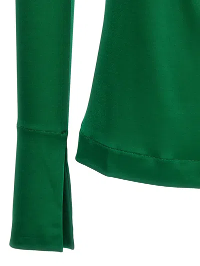 Shop Victoria Beckham 'gathered Circle Detail' Top In Green