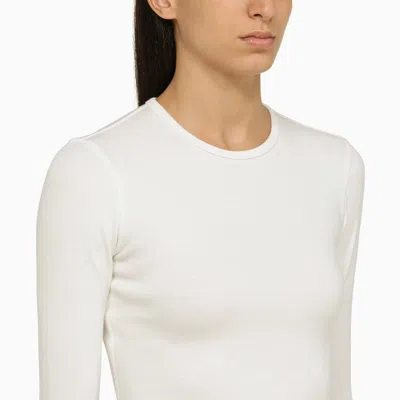 Shop Wardrobe.nyc Long Sleeves T-shirt In White