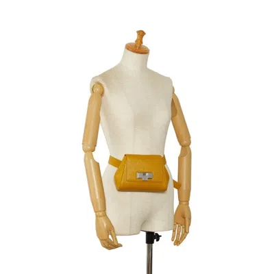 Shop Bottega Veneta -- Yellow Leather Shoulder Bag ()