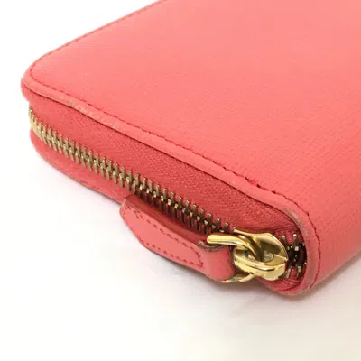 Shop Fendi Crayons Pink Leather Wallet  ()