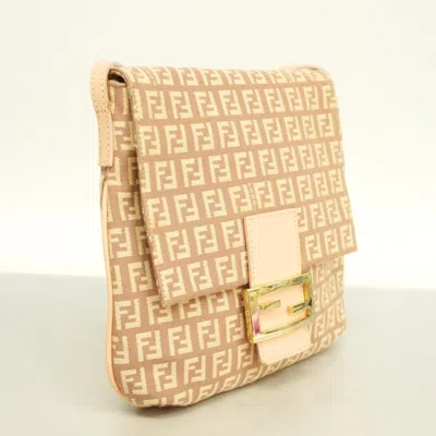 Shop Fendi Pink Canvas Shopper Bag ()