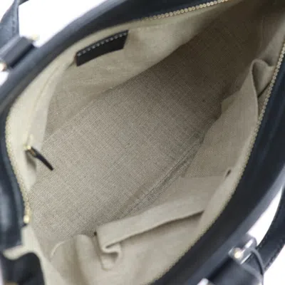 Shop Gucci Black Leather Tote Bag ()