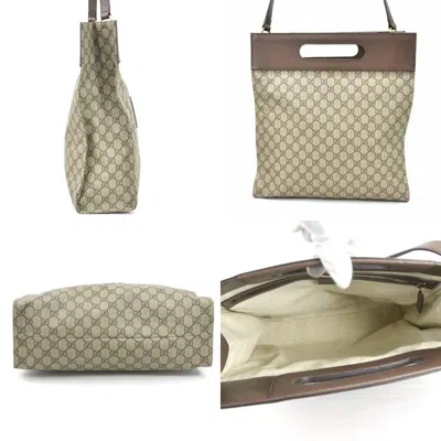 Shop Gucci Brown Leather Shoulder Bag ()