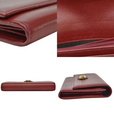 Shop Gucci Marina Red Leather Wallet  ()