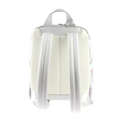 Pre-owned Louis Vuitton Racer White Leather Backpack Bag ()