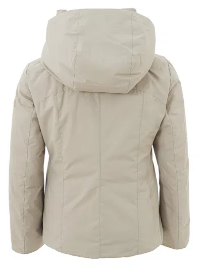Shop Peuterey Elegant Beige Quilted Jacket For Women's Women