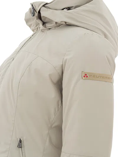 Shop Peuterey Elegant Beige Quilted Jacket For Women's Women