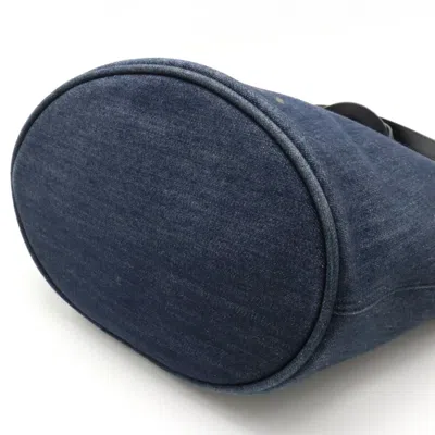 Shop Prada Blue Denim - Jeans Tote Bag ()