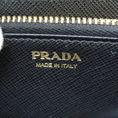 Shop Prada Ribbon Black Leather Clutch Bag ()