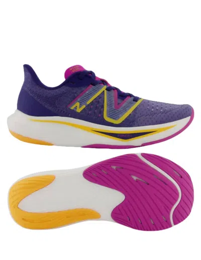 Shop New Balance Women's Rebel V3 Running Shoes In Blue/pink In Multi