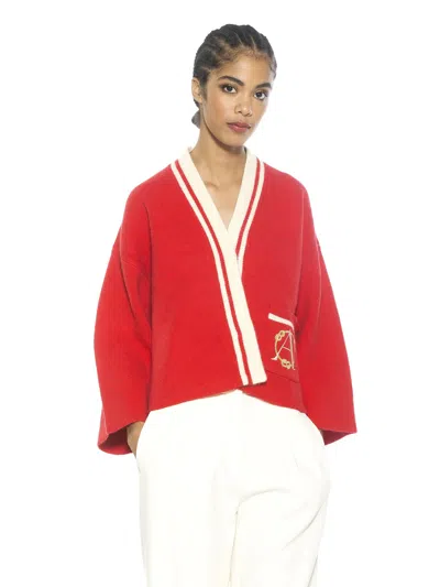 Shop Alexia Admor Gabbi Jacket In Red