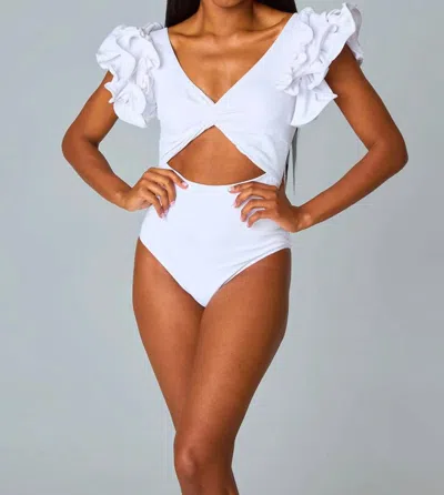 Shop Buddylove Jamie Swimsuit In White