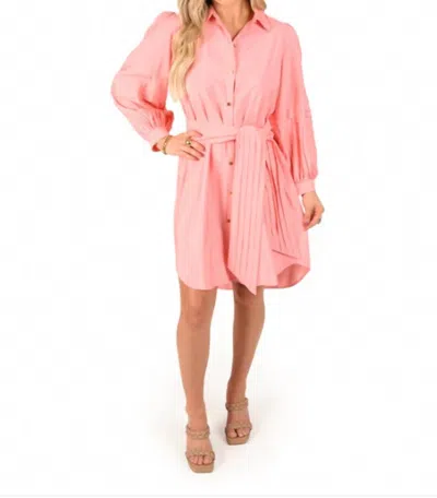 Shop Emily Mccarthy Oxford Dress In Rosa In Pink