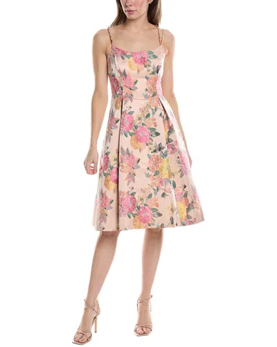 Shop Adrianna Papell A-line Dress In Pink