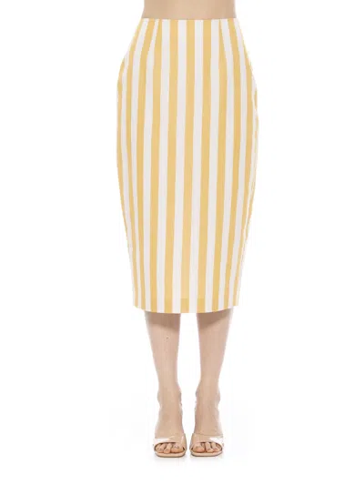 Shop Alexia Admor Jacki Stripe Skirt In Multi