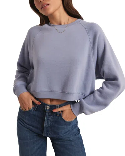 Shop Z Supply Crop Out Sweatshirt In Purple