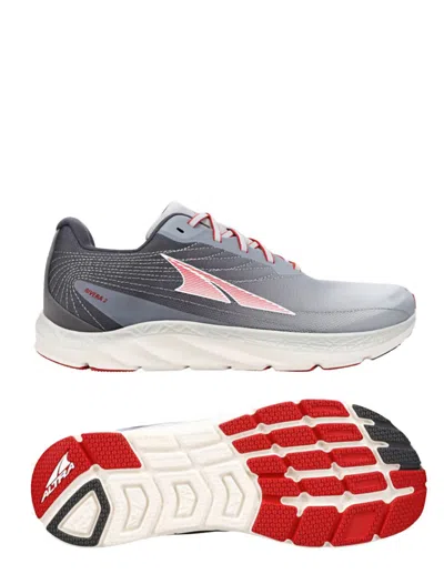 Shop Altra Men's Rivera 3 Running Shoes In Light Grey/red In Multi