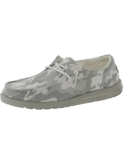 Shop Hey Dude Wendy Funk Womens Textured Camouflage Loafers In Multi
