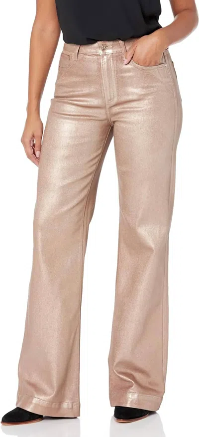 Shop Paige Leenah Luxe Coating Jean In Pink Champagne