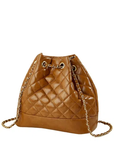 Shop Vera Dolini Shoulder Bag In Brown