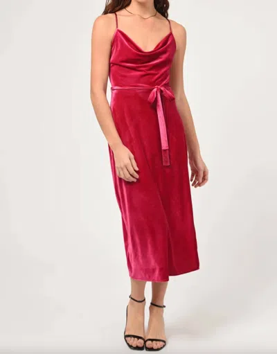 Adelyn Rae Zana Slip Dress In Red In Red