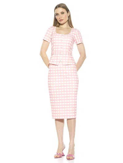Alexia Admor Vance Peplum Sheath Dress In Pink