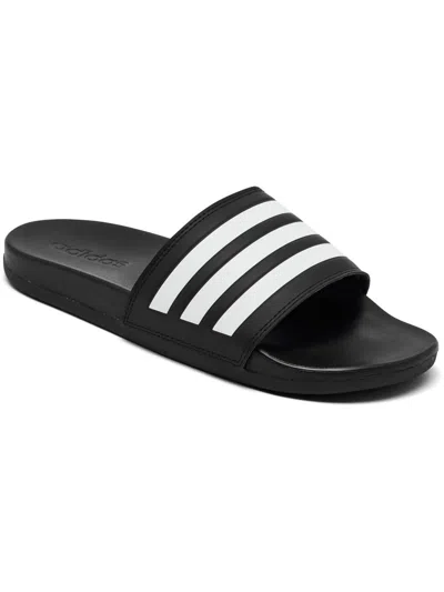 Shop Adidas Originals Adilette Mens Contrast Trim Slide Sport Sandals In Multi