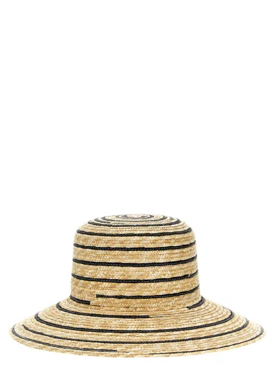 Shop Borsalino Bicolor Straw Hat Hats Beige