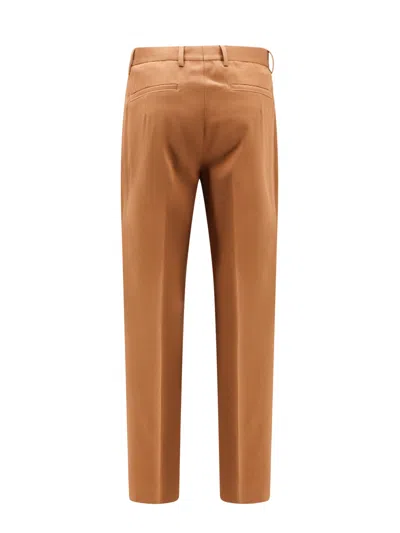 Shop Zegna Cotton And Wool Blend Trouser