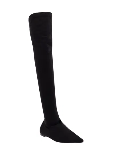 Shop Dolce & Gabbana Jersey Stretch Cuissard Boots