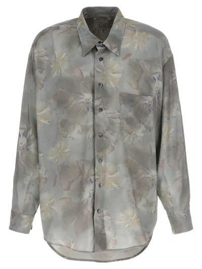Shop Magliano Pale Twisted Shirt, Blouse Light Blue