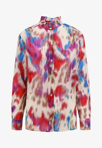 Shop Isabel Marant Étoile All-over Printed Buttoned Shirt In Multicolor