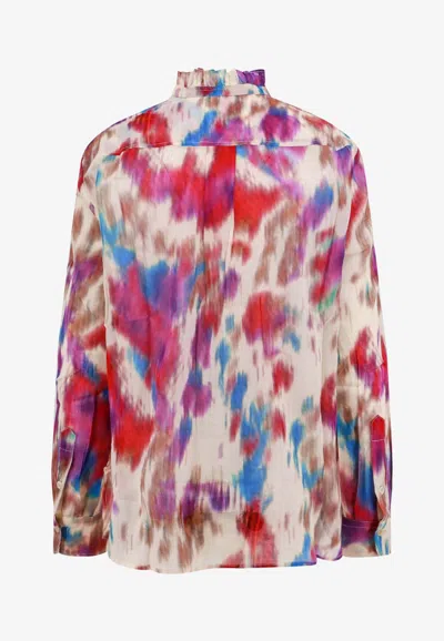 Shop Isabel Marant Étoile All-over Printed Buttoned Shirt In Multicolor