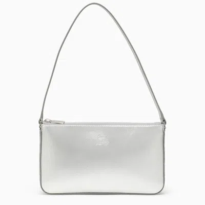 Shop Christian Louboutin Silver Leather Shoulder Bag Women