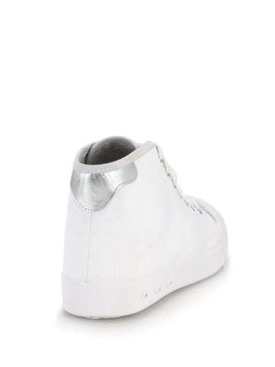 Shop Rag & Bone Standard Issue Canvas High-top Trainers In White