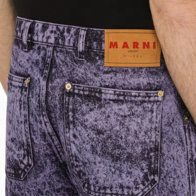 Shop Marni Purple Orchid Denim Jeans Men In Pink